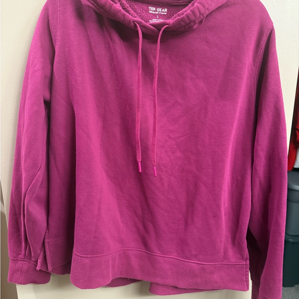 Tek Gear Pink Oversized Long Sleeve Hoodie